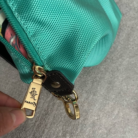 JPK Paris 75 Green Nylon Shoulder Bag - Picture 8 of 8